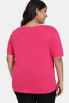 Zivame Taash Knit Cotton Top - Sun Kissed Coral — thumbnail 3
